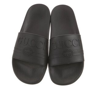 Authentic Gucci Black Slide Sandals Unisex
